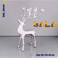 شمعدان شش شعله گوزن طرح دار