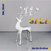 شمعدان شش شعله گوزن طرح دار