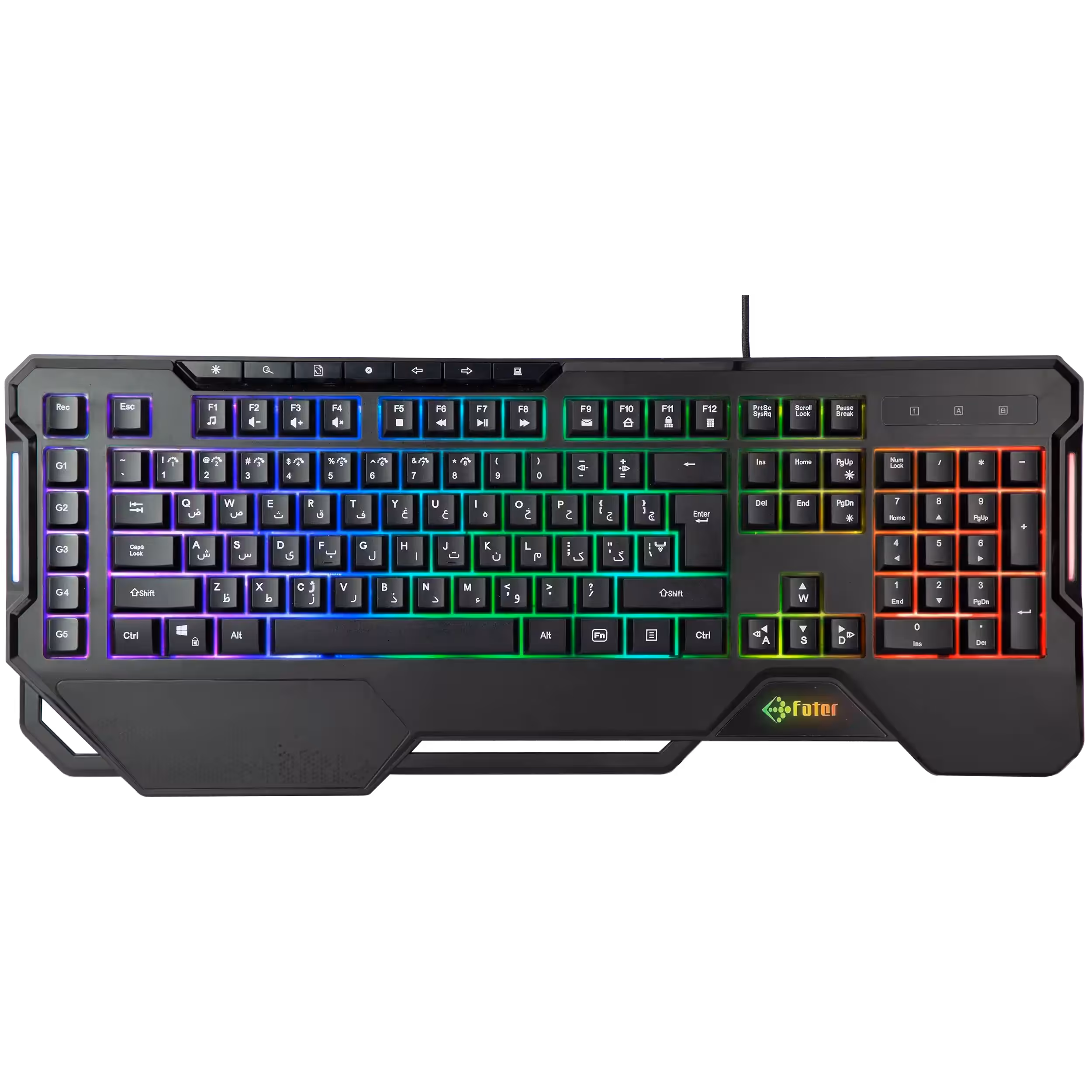 کیبورد گیمینگ فاطر مدل KCR-7000B