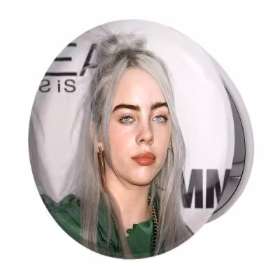آینه جیبی خندالو طرح بیلی آیلیش Billie Eilish مدل تاشو کد 2795