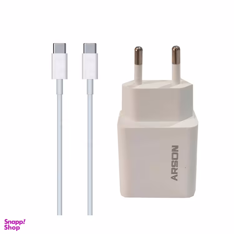 شارژر دیواری آرسون (Arson) مدل AN-W20W به همراه کابل USB-C