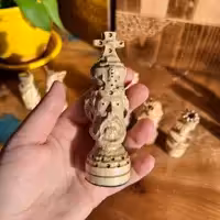 مهره شطرنج چوبی کد 2