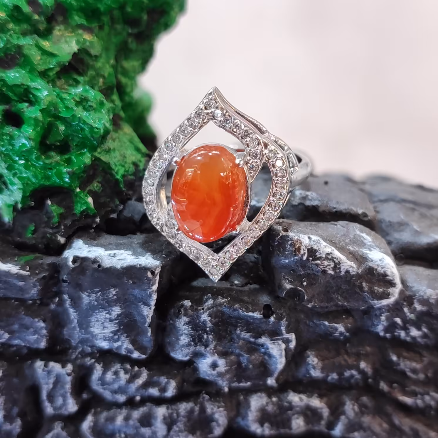 انگشتر نقره زنانه کد 441