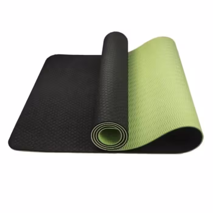 مت یوگا و پیلاتسTPE مدل گلدن استار ضخامت 8 میلی متر رنگ سبز تیره
