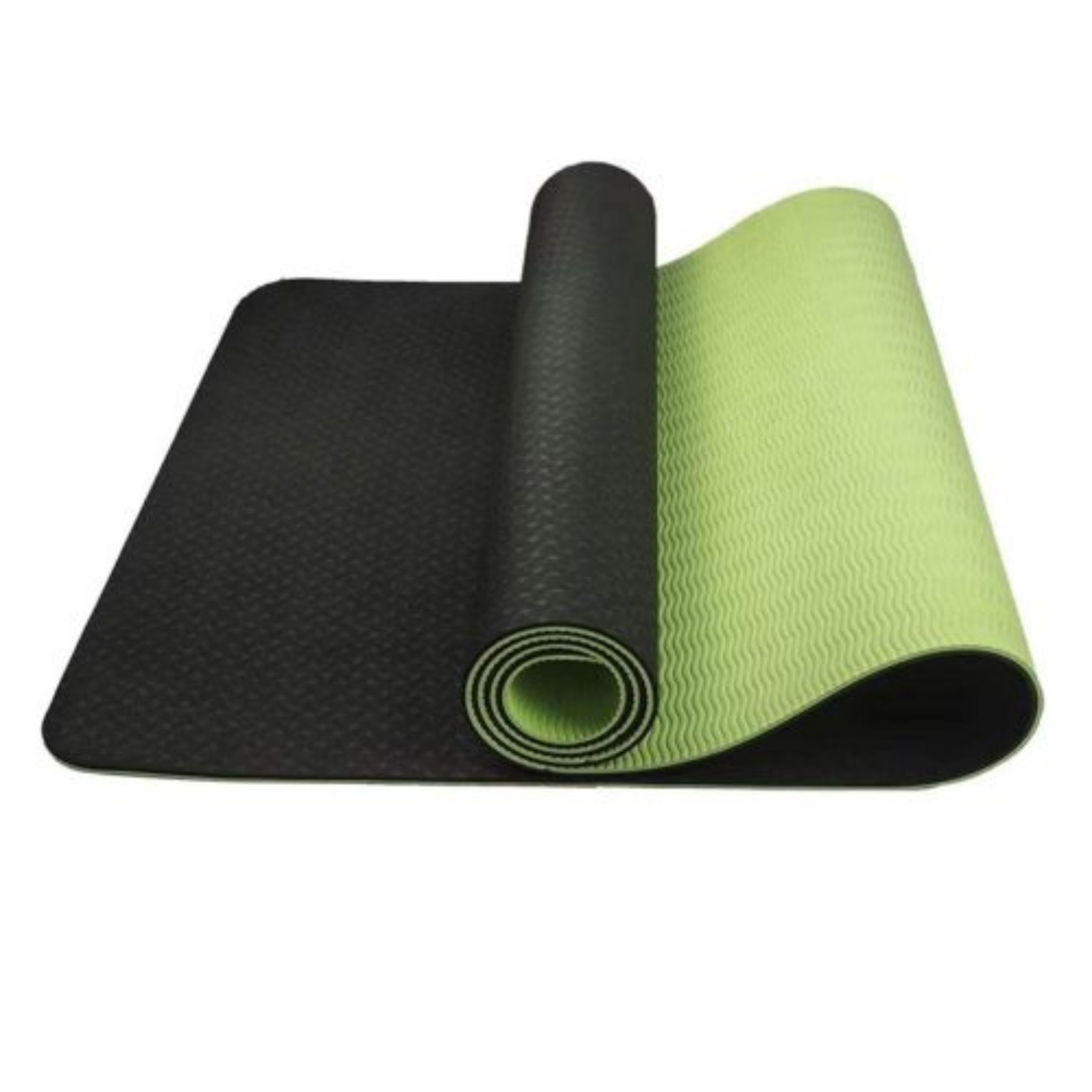 مت یوگا و پیلاتسTPE مدل گلدن استار ضخامت 8 میلی متر رنگ سبز تیره