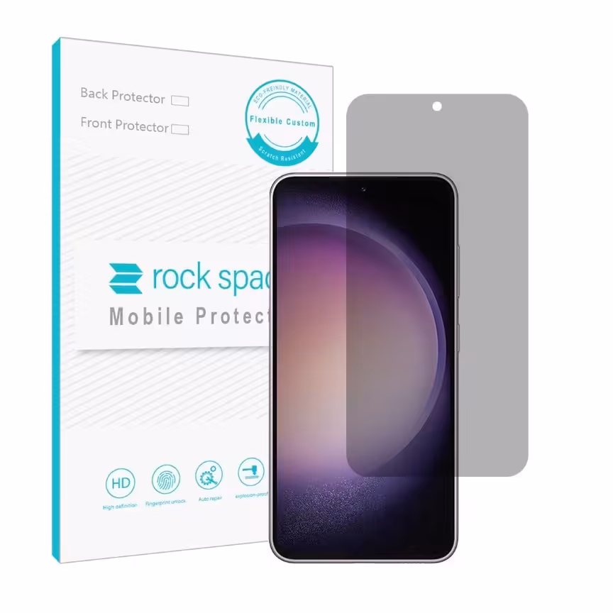 گلس پرایوسی (حریم شخصی)نانو و ضد ضربه گوشی سامسونگ s23 برند راک اسپیس