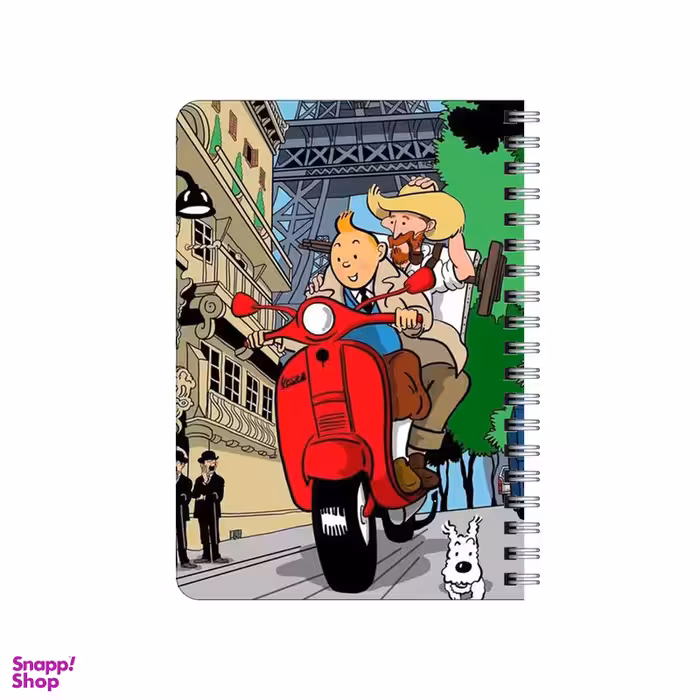 دفترچه یادداشت بامبیلیپ مدل چوبی طرح تن تن و ونگوگ درپاریس کد 1818465