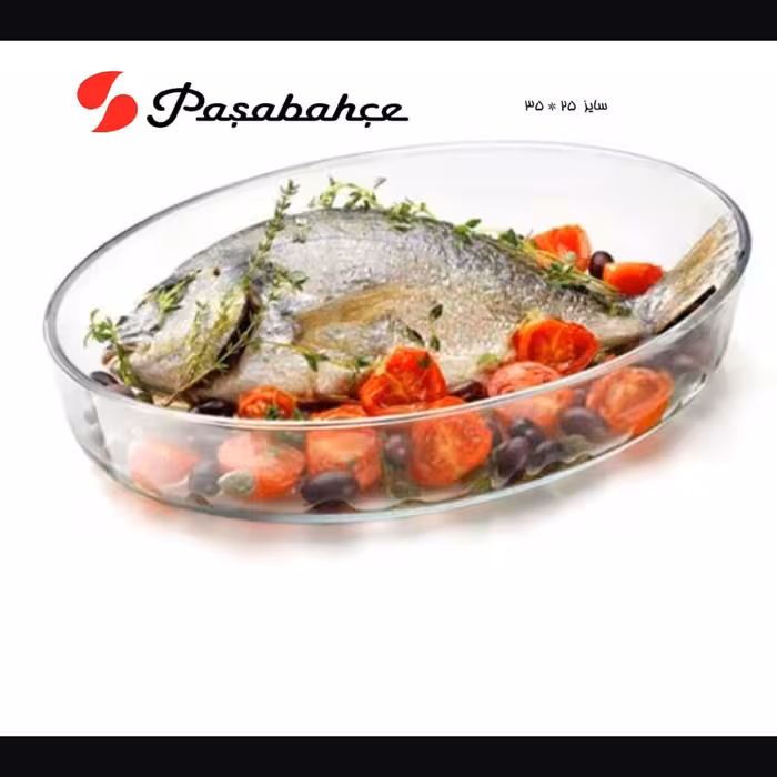 تابه بیضی بزرگ ترکیه بورجام کد 59074 سایز 35 در 25 سانت