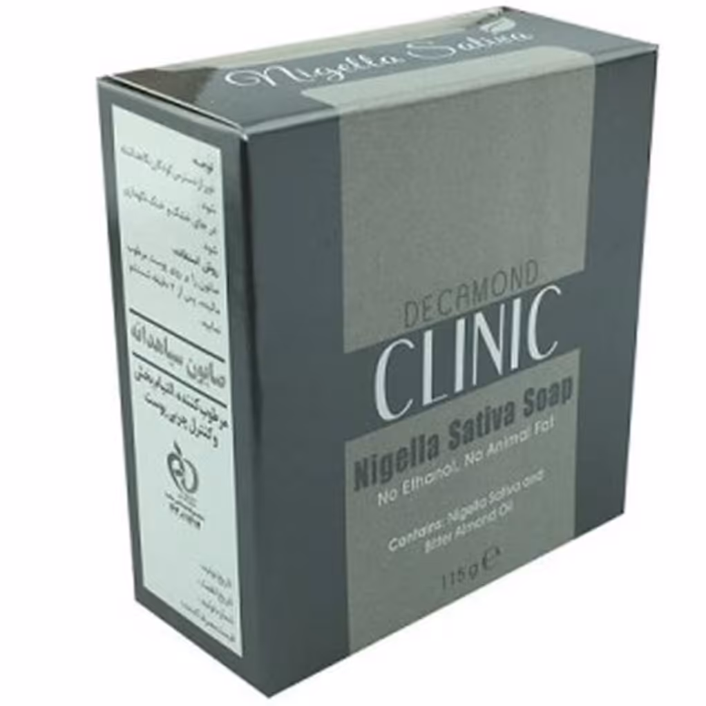 صابون شستشو  ضد جوش دکاموند کلینیک مدل سیاه دانه وزن 115 گرم