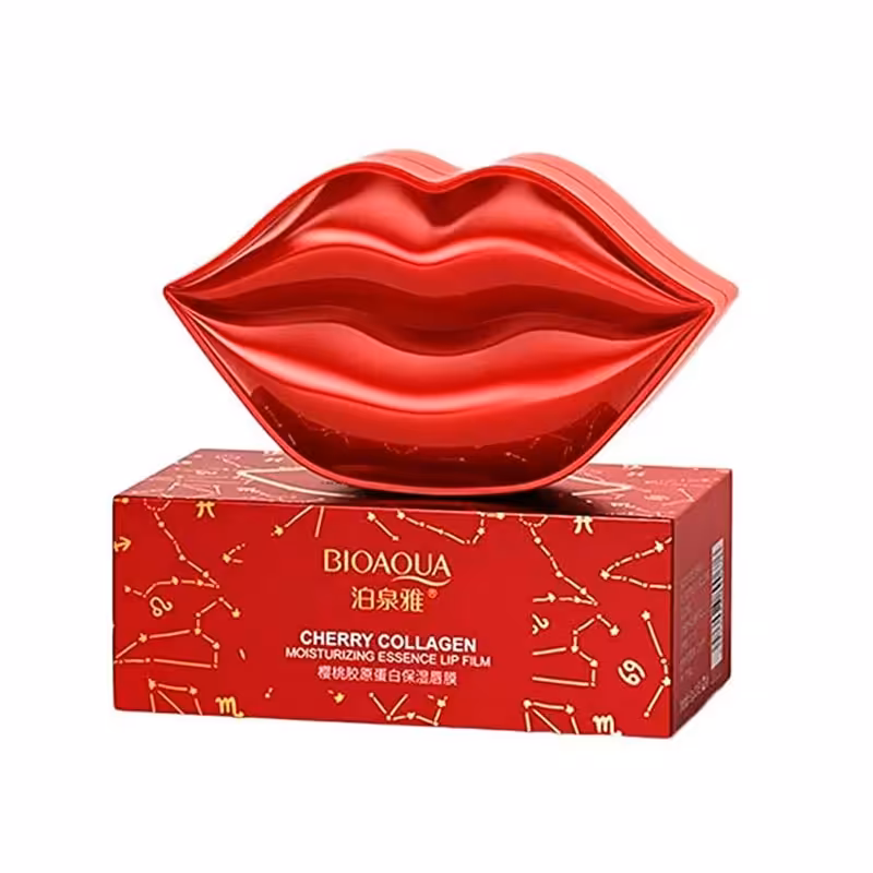 ماسک لب ورقه ای بیوآکوا Bioaqua Cherry Collagen Lip Mask