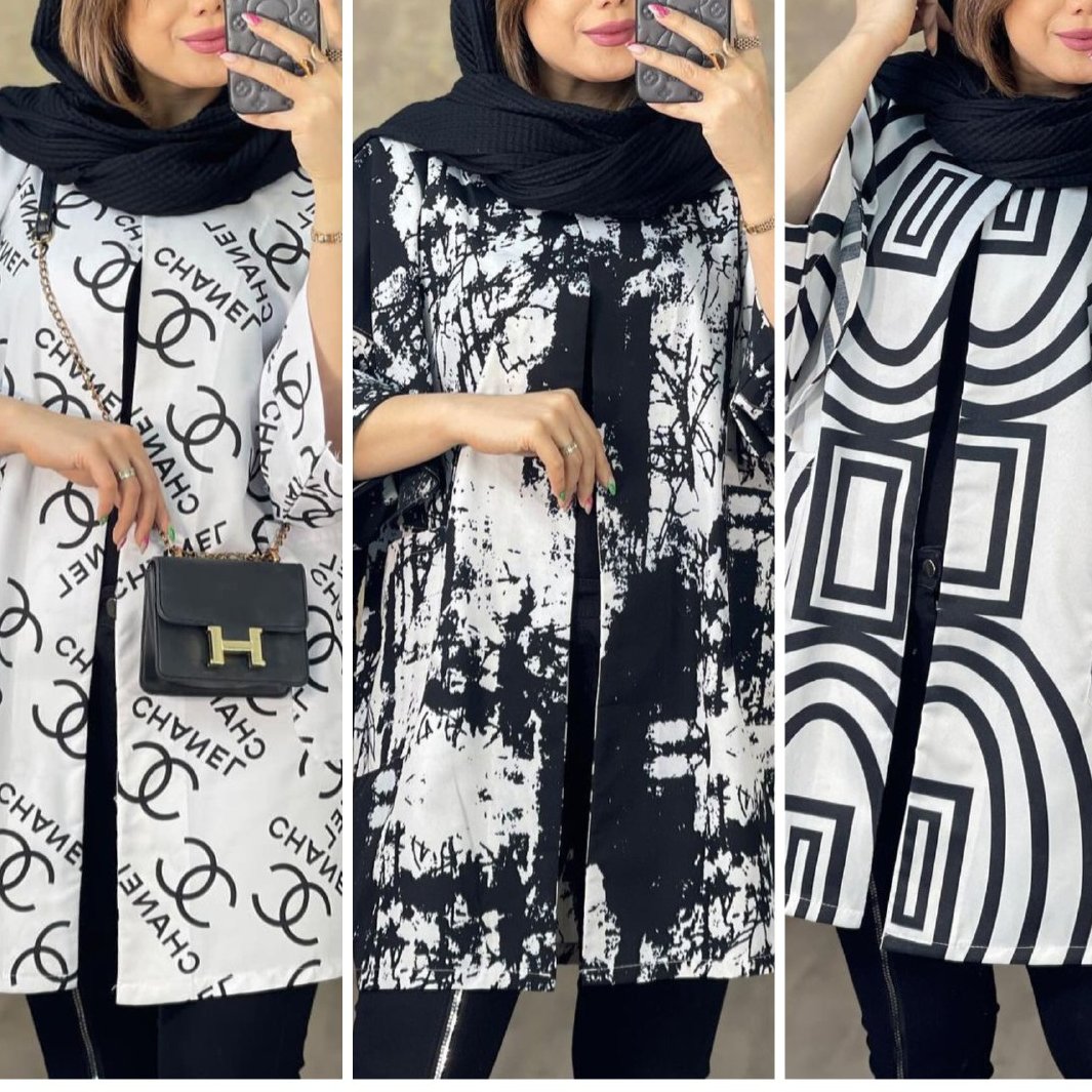 مانتو زنانه  طرح دار