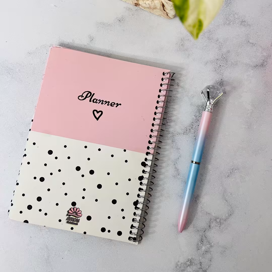 دفتر پلنر (برنامه ریزی)طرح خالی  کاغذ 80 گرم تمام صفحات رنگی