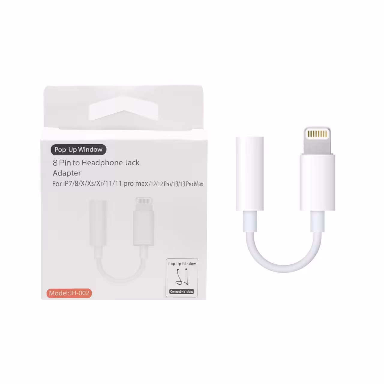 تبدیل iphone به جک 3.5 میلی متری مدل JH002