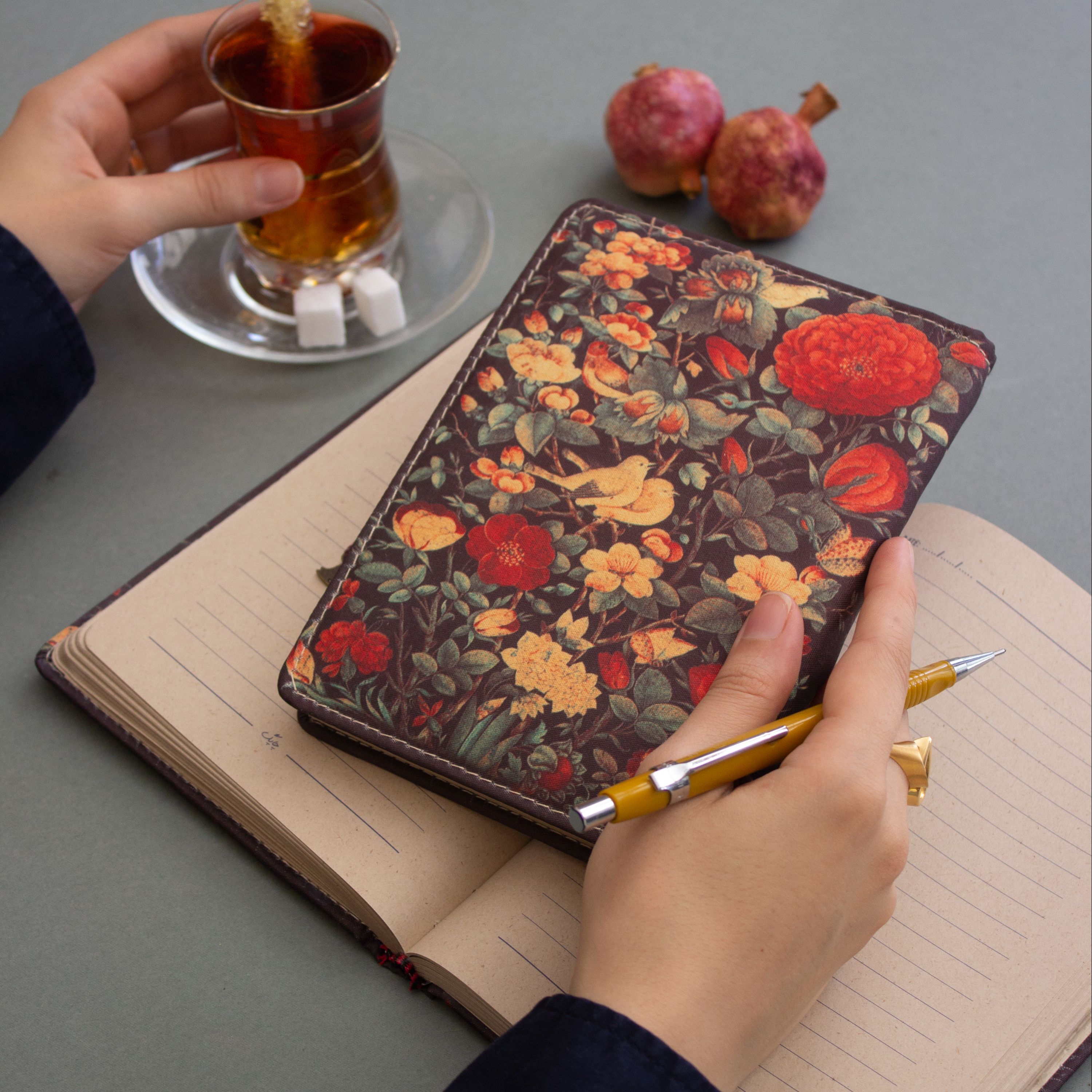 دفتر یادداشت فانتزی جلد پارچه ای