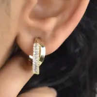 گوشواره زنانه طرح طلا  کد 6037