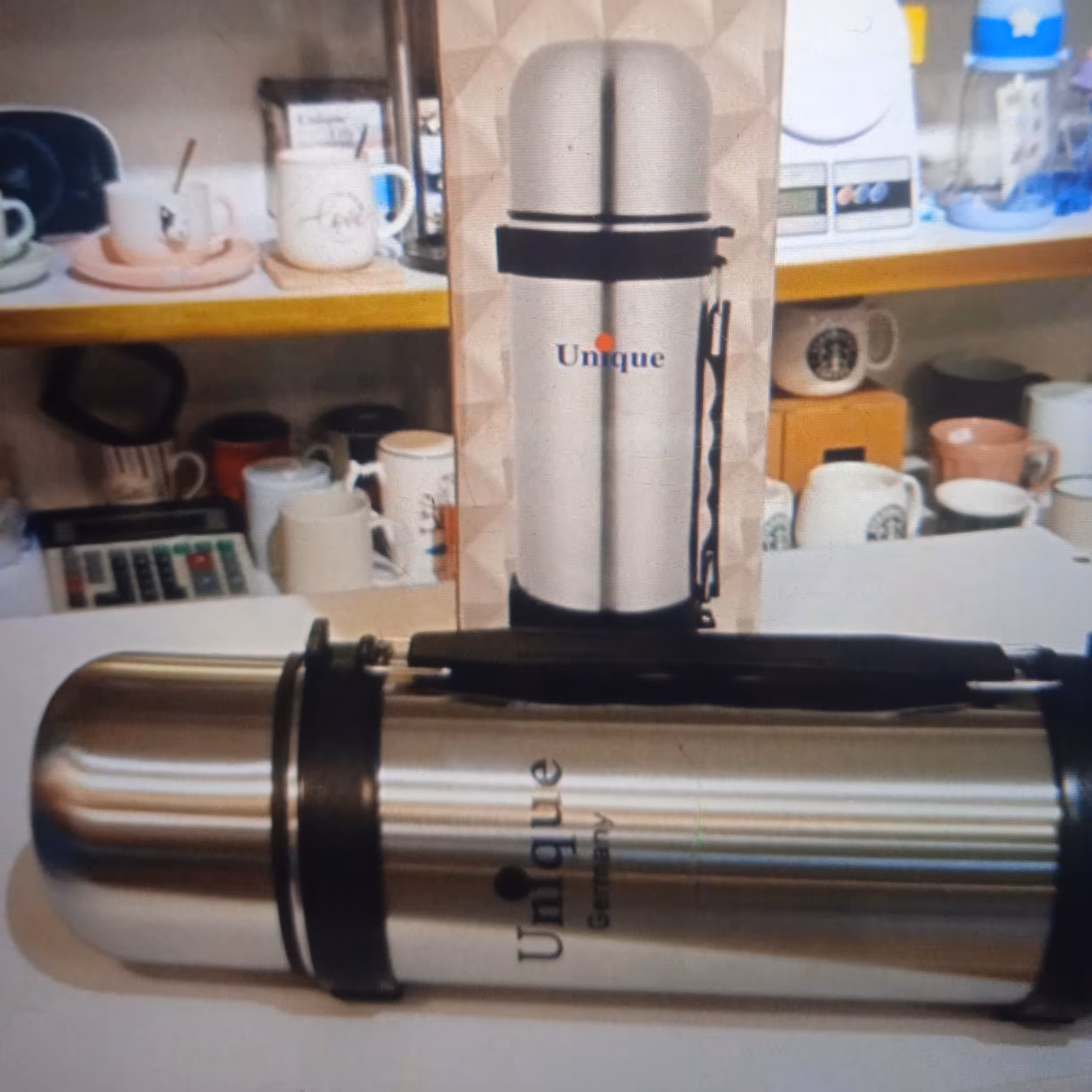 فلاسک کوهستان استیل  یونیک اصل1200میلی لیتر با چاپ تبلیغات روی کالا  بصورت لیزری