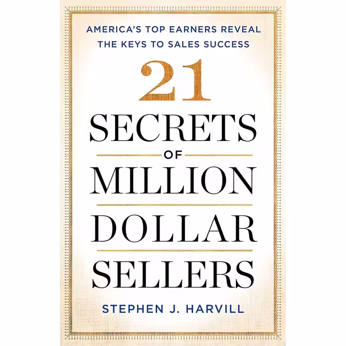 کتاب زبان اصلی  Secrets of MillionDollar Sellers اثر Stephen J Harvill