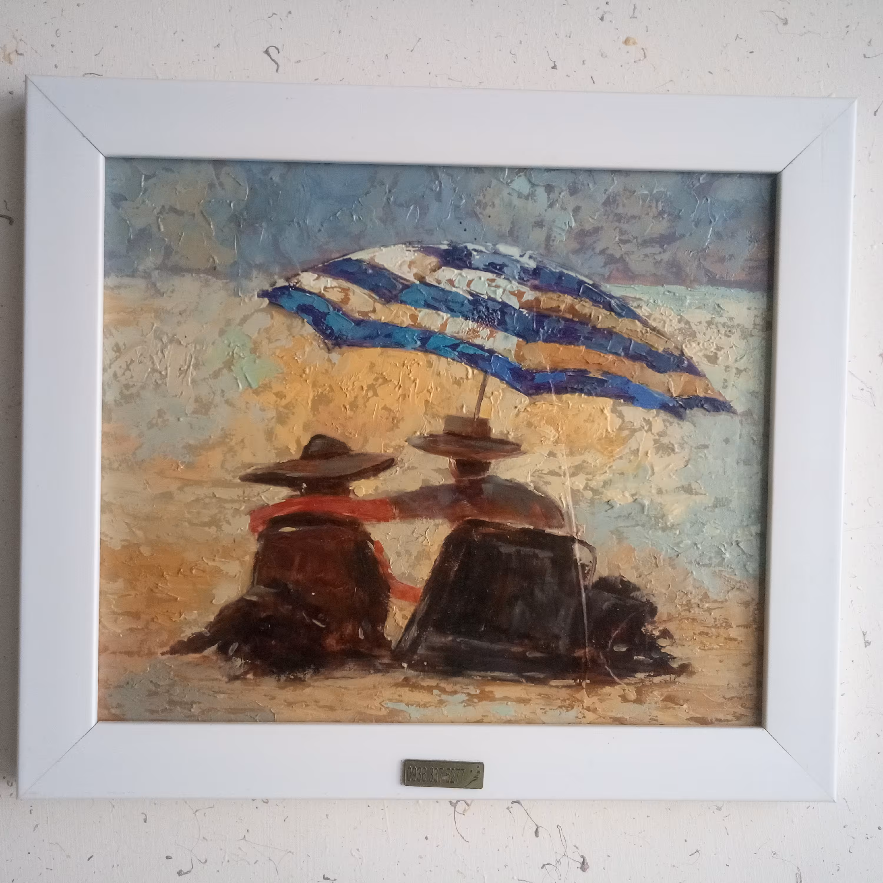 تابلو نقاشی رنگ روغن ساحل دریا