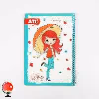 دفتر مشق 100 برگ سیمی طرح پاییز آتی