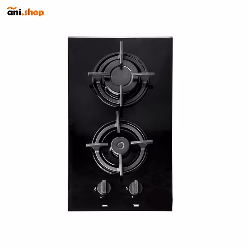 اجاق گاز صفحه ای شیشه ای دو شعله مدل توکار