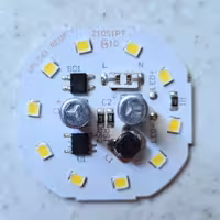 چیپ ال ای دی 10 وات ماژول دی او بی لامپی 220 ولت مستقیم رنگ سفید مهتابی مناسب جهت تعمیر لامپ  chip  dob 10w 220v  