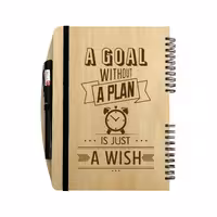 دفتر چوبی خودکاردار  بنی دکو مدل 12  - مناسب تبلیغات و هدیه با طرح اختصاصی