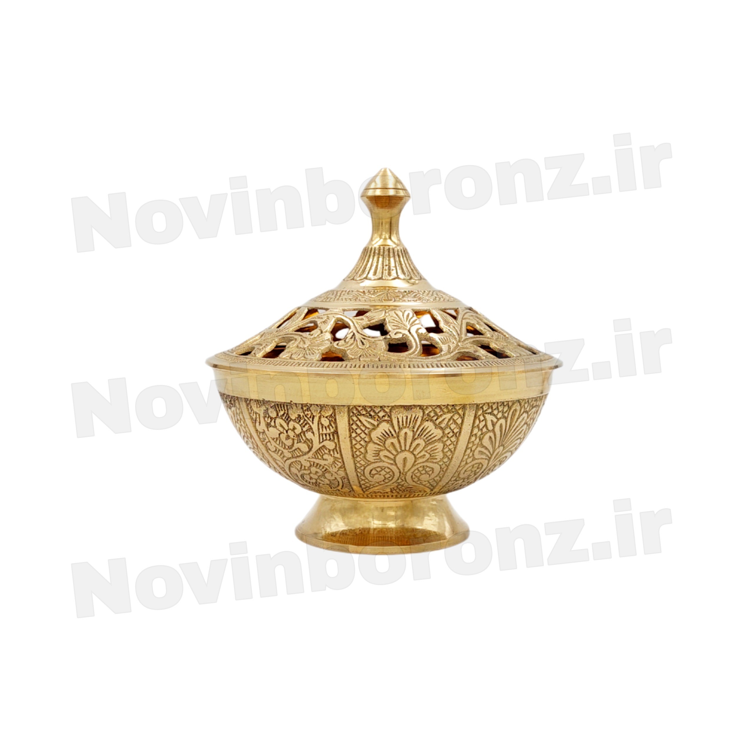 شکلات خوری برنجی مشبک سایز کوچک