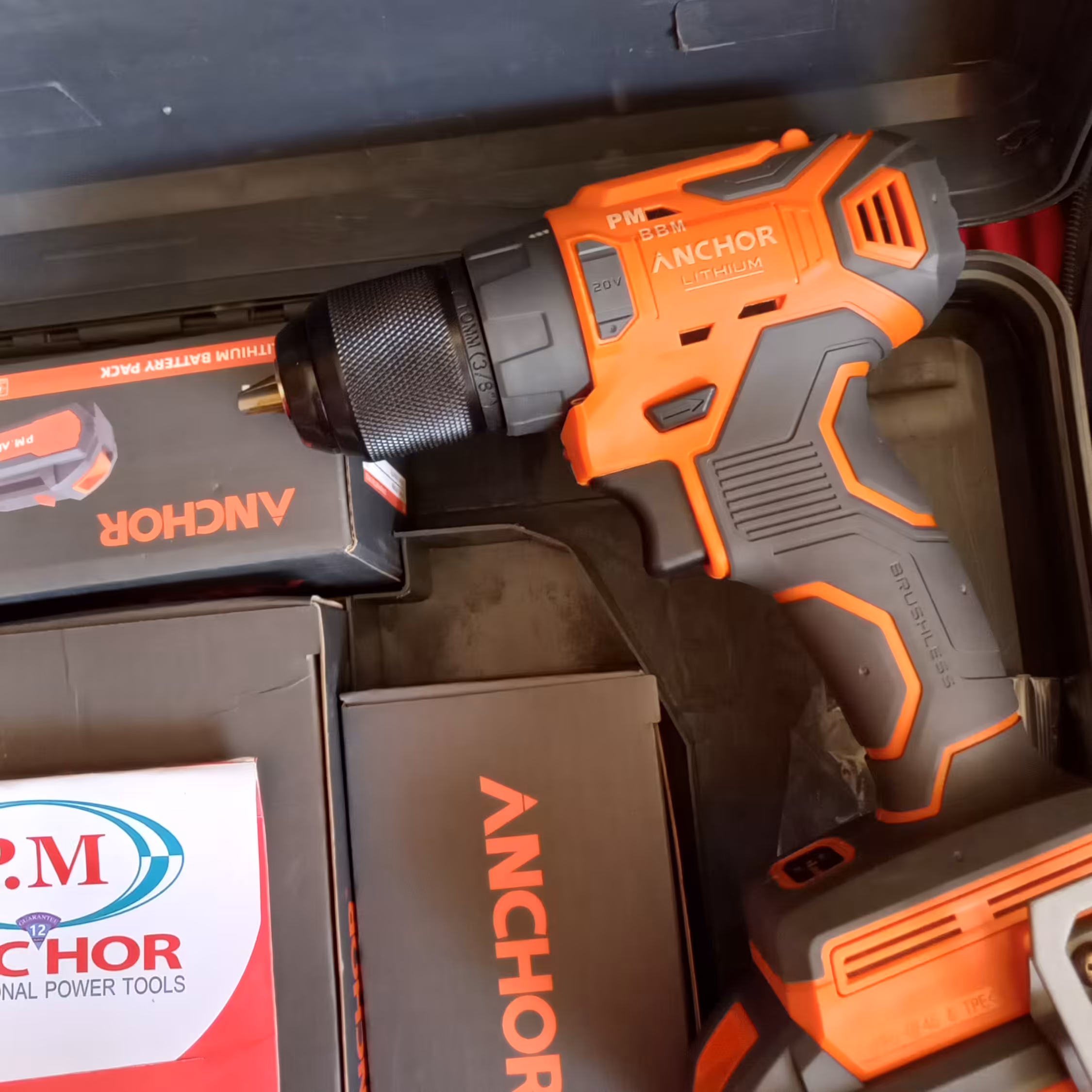 دریل شارژی 20ولت براشلس آنکور دوباتری