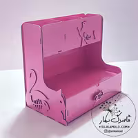 جامدادی رومیزی طرح گربه ماهی خوار کد JMG1