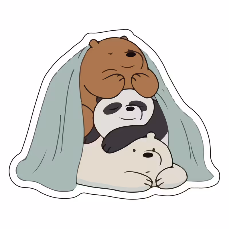 استیکر لپ تاپ طرح خرس کد L-126