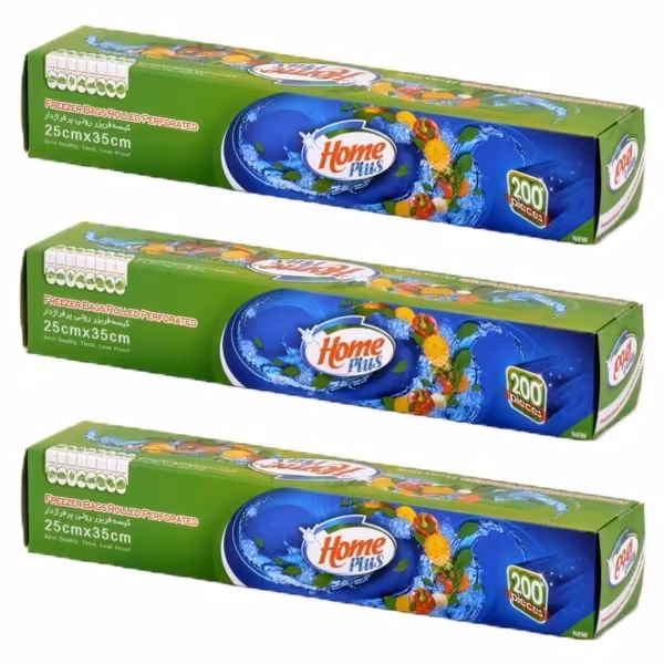 کیسه فریزر هوم پلاس کد 5130030 مجموعه 3 عددی | فروشگاه اینترنتی تاتا کالا