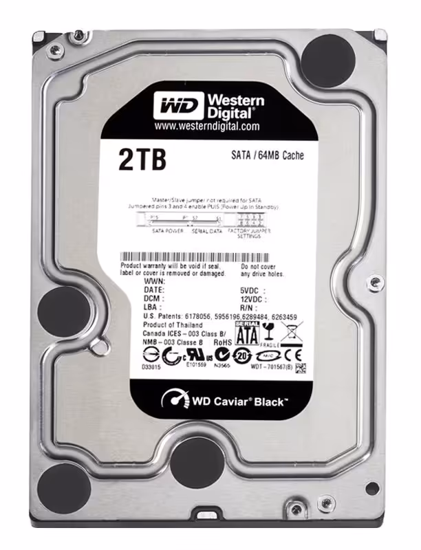 هارد دیسک وسترن دیجیتال 2 ترابایت مدل WD Black