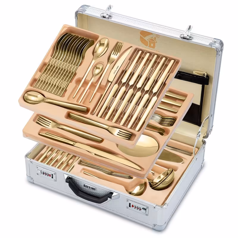 سرویس قاشق و چنگال 146 پارجه جی فی نی مدل 168