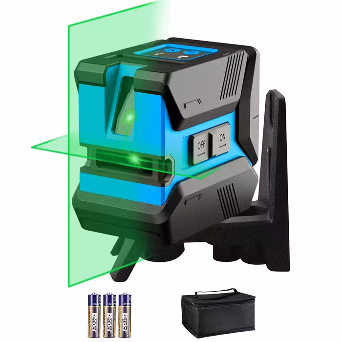 لیزر کراس لاین SLERFT لیزر خط خود تراز با روشنایی قابل تنظیم افقی وعمودی قابل تعویض با پایه مغناطیسی