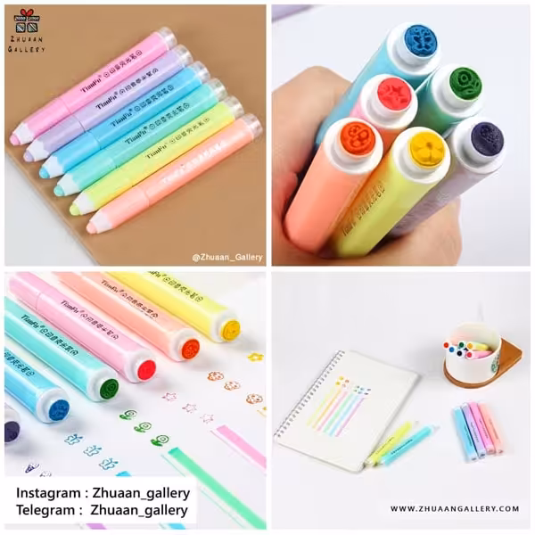 ماژیک هایلایتر مهردار طرح مداد