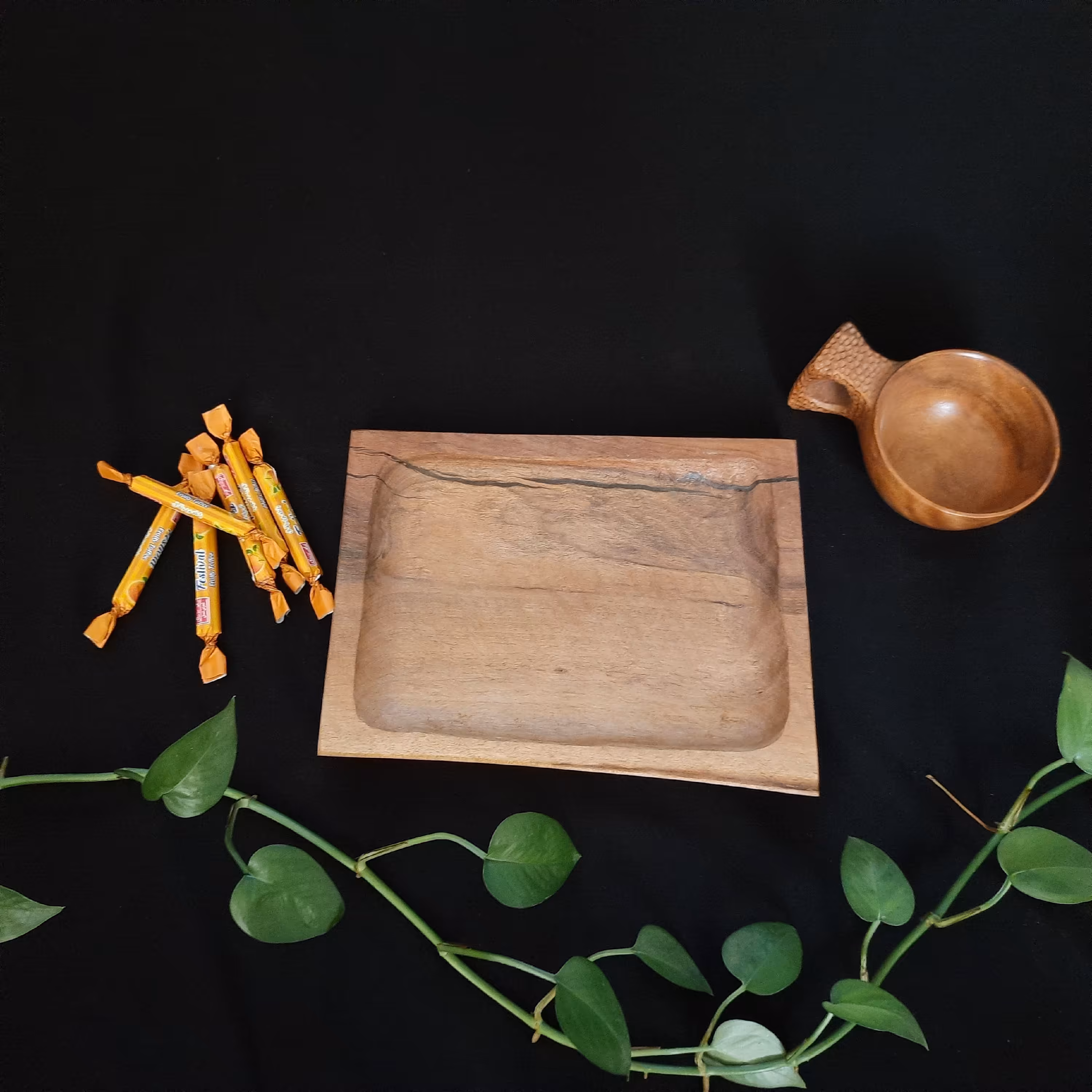 سینی چوبی کوچک