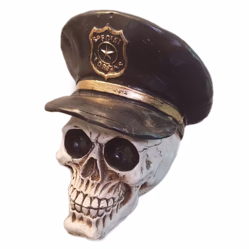 مجسمه مدل اسکلت جمجمه پلیس کد A33