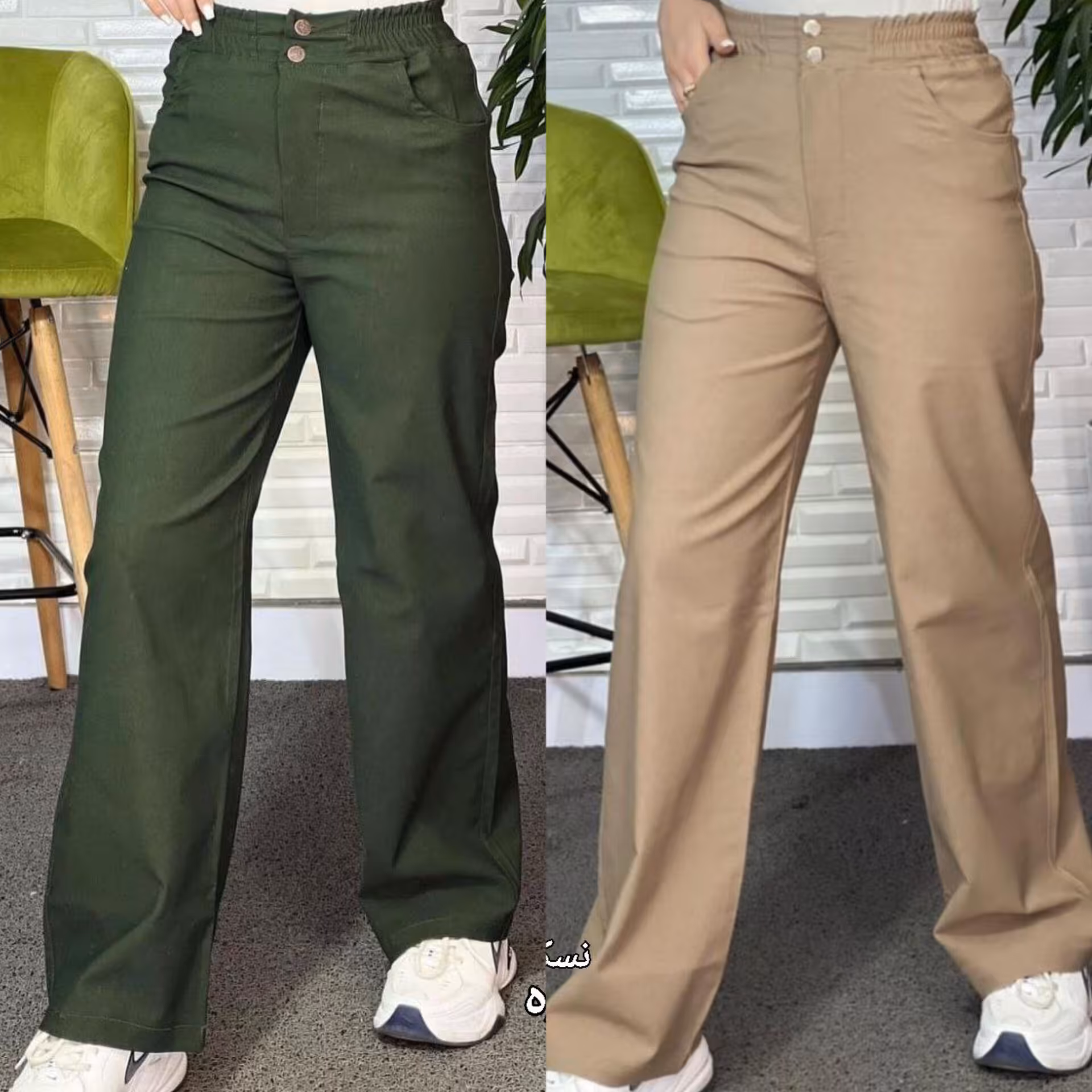 شلوار زنانه کتان شلوارکتان سایز 36 الی 48قد102 شلواردخترانه