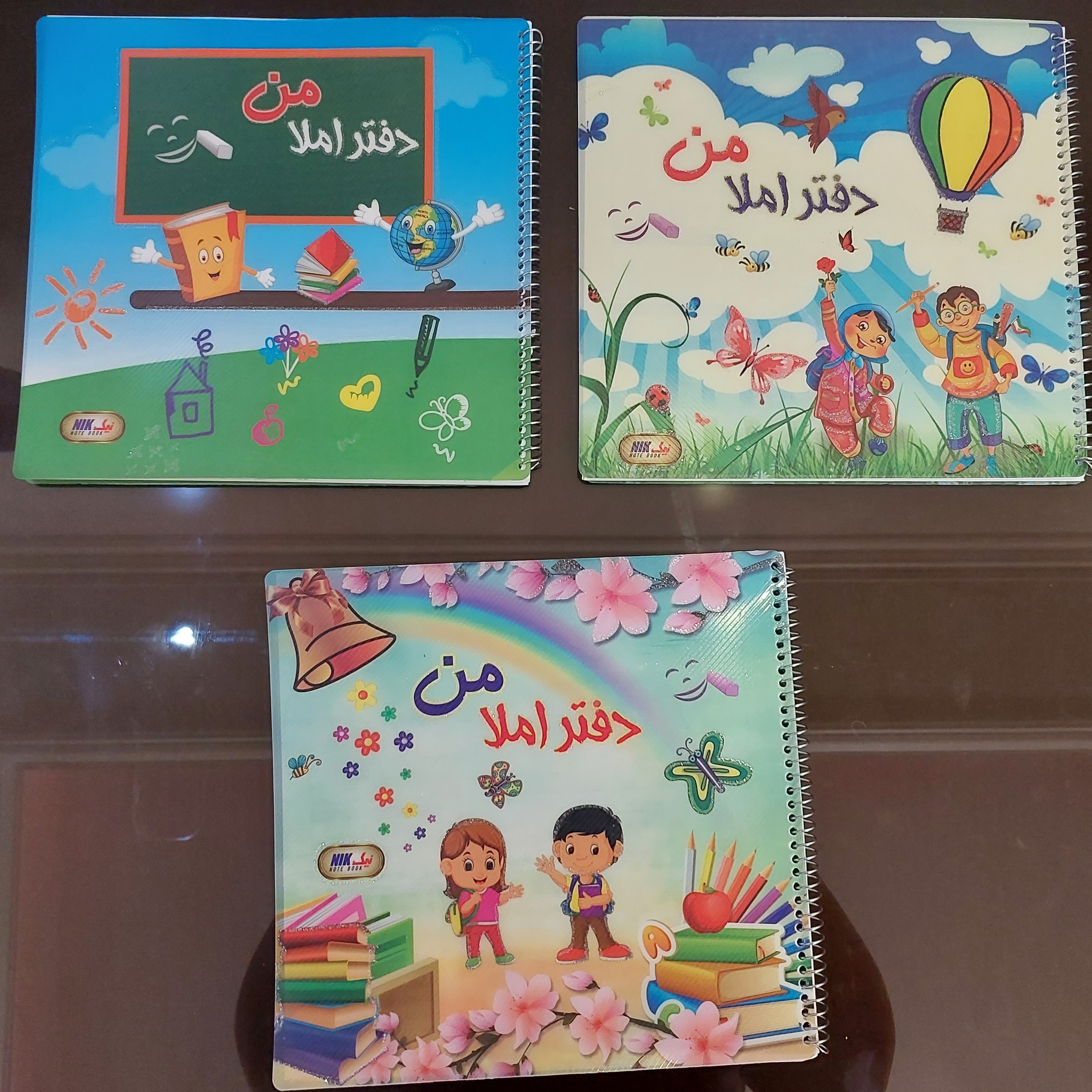 دفاتر املا طلقی تک سیم 50 برگ برچسب دار (بسته صدتایی)
