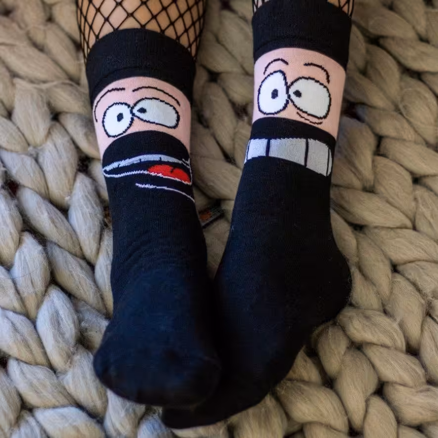 جوراب نیم ساق مدل خنگول