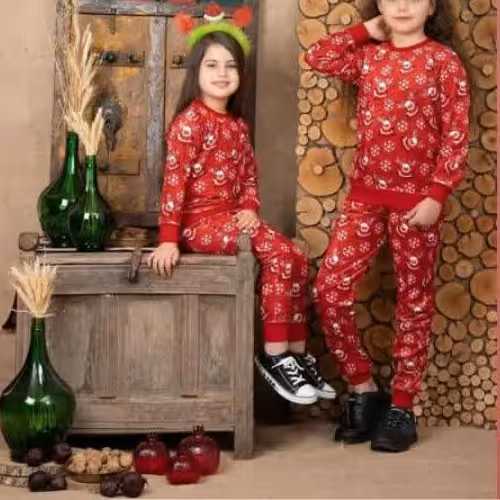 بلوز شلوار مخمل دخترانه طرح یلدا سایز 50,55,60