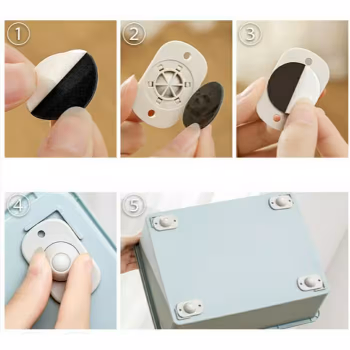 چرخ مخفی زیر  میز و کمد 4عددی کد 774