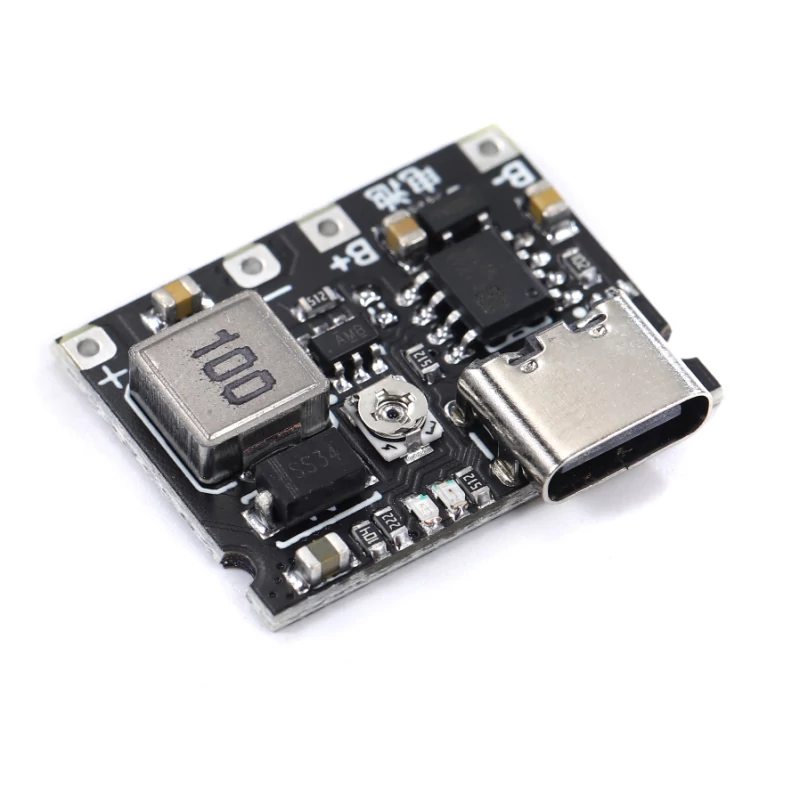 ماژول شارژر باتری لیتیومی 1 آمپر TP4056 با ورودی USB TYPE-C مدل LX-LCBST | amazonchi