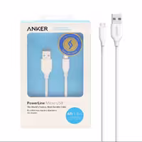 کابل شارژ اندروید ANKER مدل A8133H21 سفید کد2090