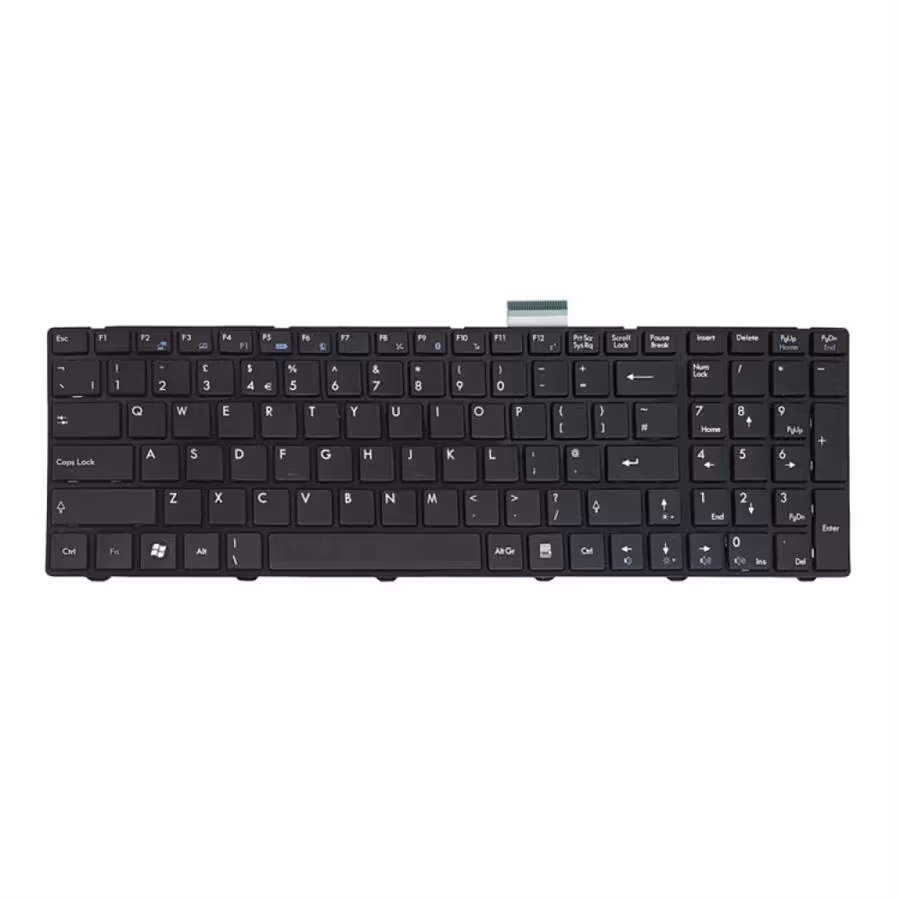کیبورد لپ تاپ ام اس آی مدل CX620 مشکی با فریم
