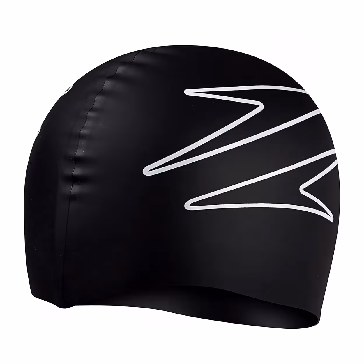 کلاه شنا سیلیکونی اسپیدو HMK SLOGAN PRINT 8-0838514631 | مشکی/سفید