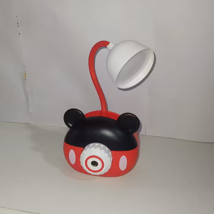 چراغ مطالعه فانتزی تراش دار   میکی موس  رنگ قرمز