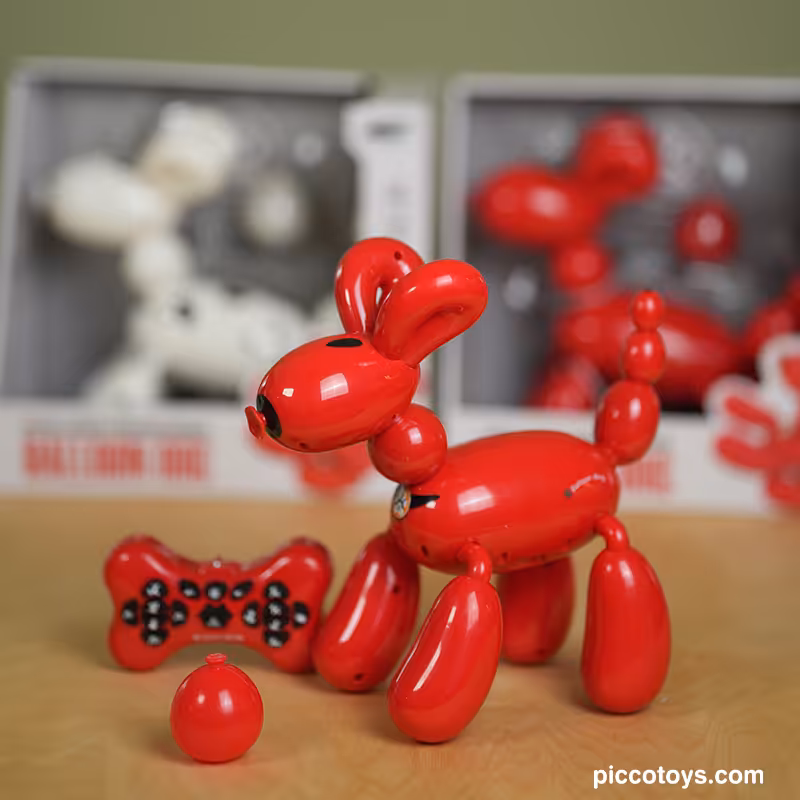 اسباب بازی سگ رباتیک بادکنکی قرمز کد P/K32/GH