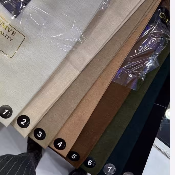 پارچه لینن نچرال ساده رنگبندی جذاب عرض 150 