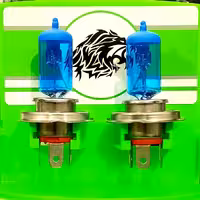 لامپ طرح زنون یخی پایهH4 بسته 2 عددی 